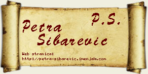 Petra Šibarević vizit kartica